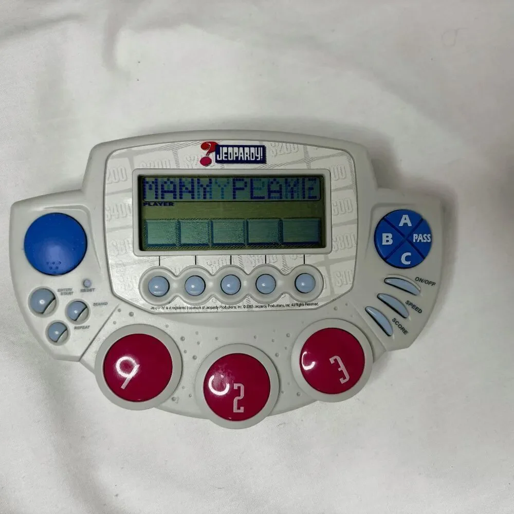 Tiger‎ Electronics 2005 Jeopardy Handheld Game 1200 Questions Travel Game